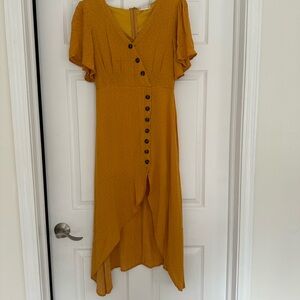 Altar'd State Deep Yellow High Low Dress